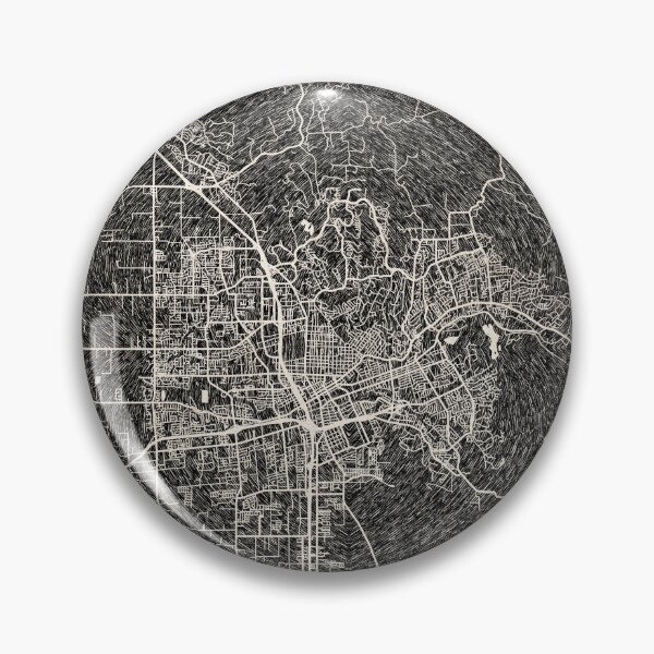 Item preview, Santa Rosa map California Ink lines 2 designed and sold by InkMaps.