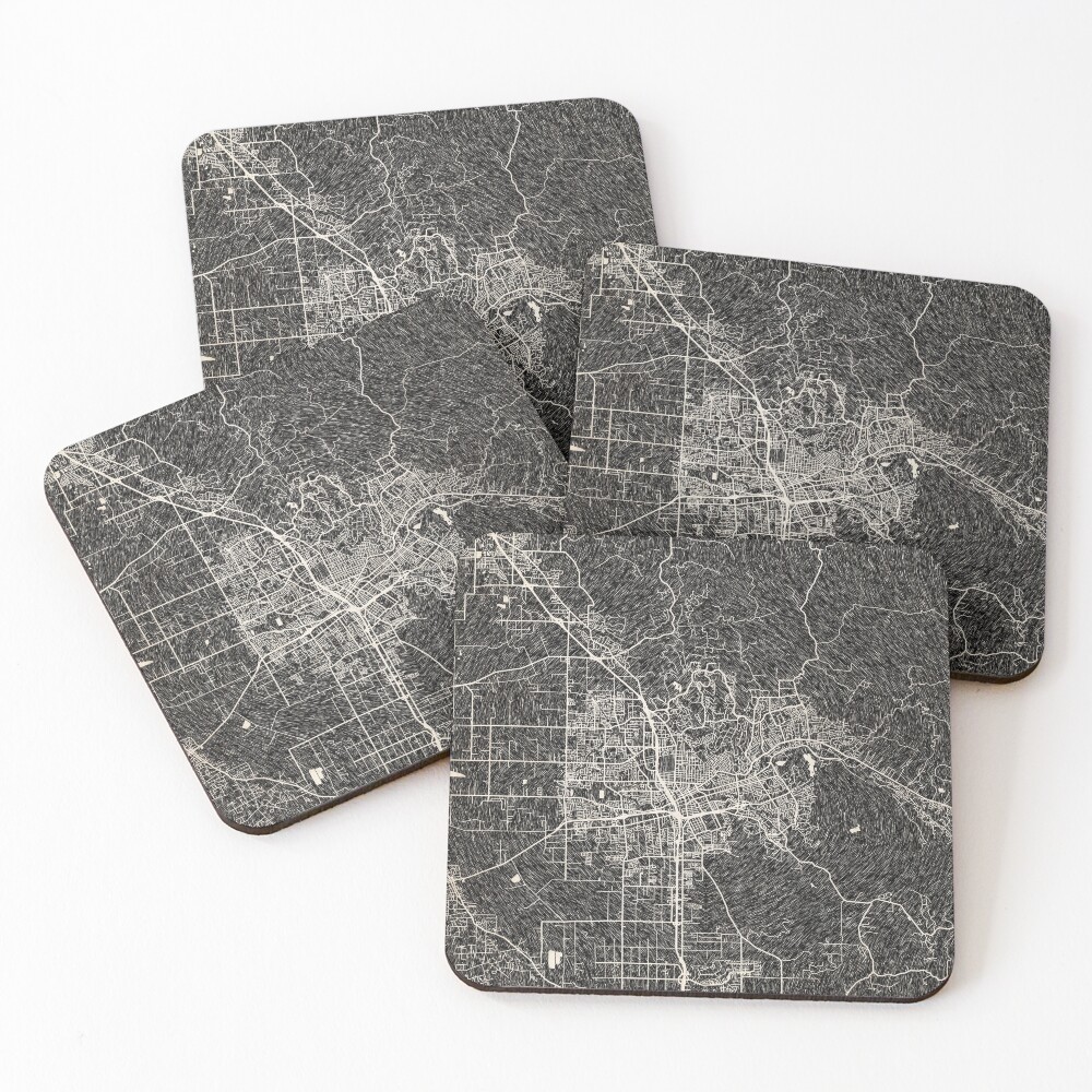 Item preview, Coasters (Set of 4) designed and sold by InkMaps.