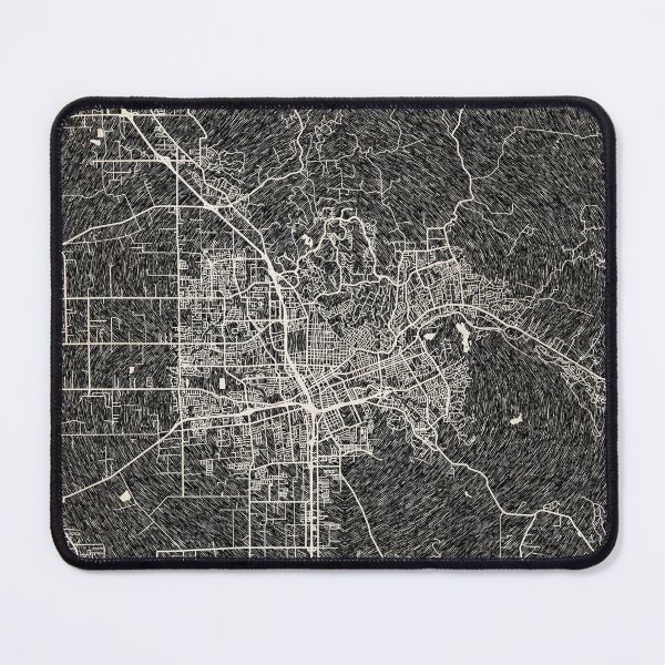 Item preview, Santa Rosa map California Ink lines 2 designed and sold by InkMaps.