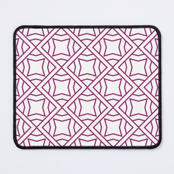 Item preview, Magenta and White Stripe Cube Tile Pattern - Color Matches Colour of the Year 2022 Orchid Flower 150-38-31 designed and sold by ColorOfTheYears.