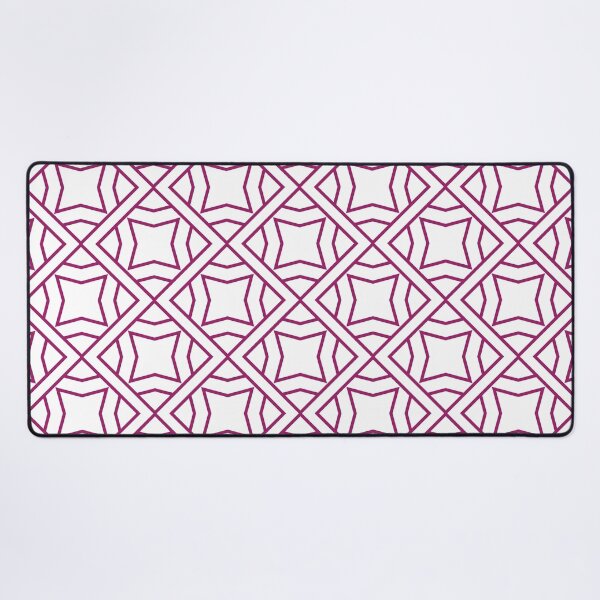 Item preview, Magenta and White Stripe Cube Tile Pattern - Color Matches Colour of the Year 2022 Orchid Flower 150-38-31 designed and sold by ColorOfTheYears.