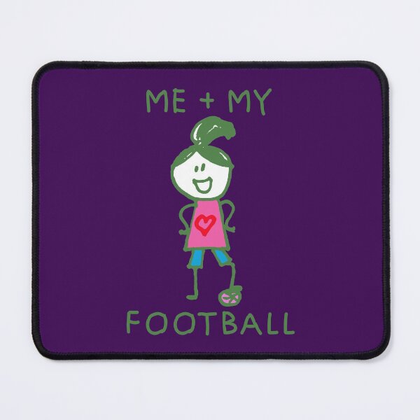 Item preview, Stick Peeps ME + MY FOOTBALL (girl) kids kid children child active designed and sold by SolidEarthArt.