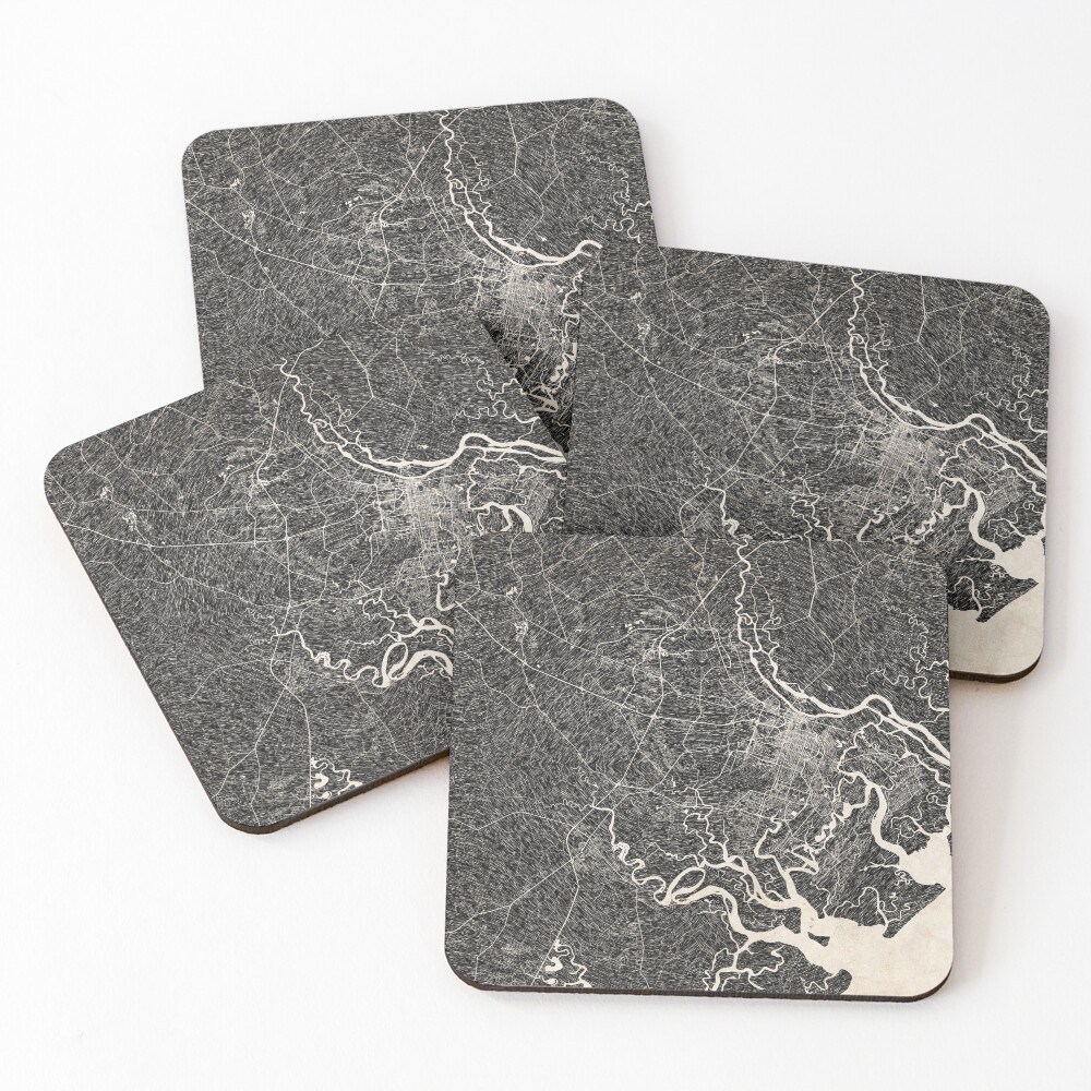 Item preview, Coasters (Set of 4) designed and sold by InkMaps.