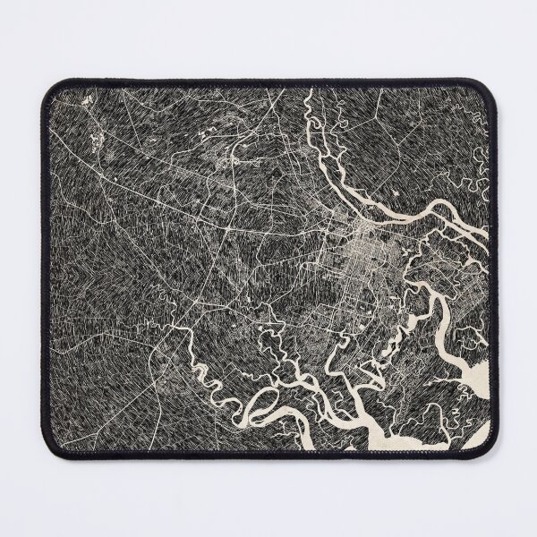 Item preview, Savannah map Georgia Ink lines 2 designed and sold by InkMaps.