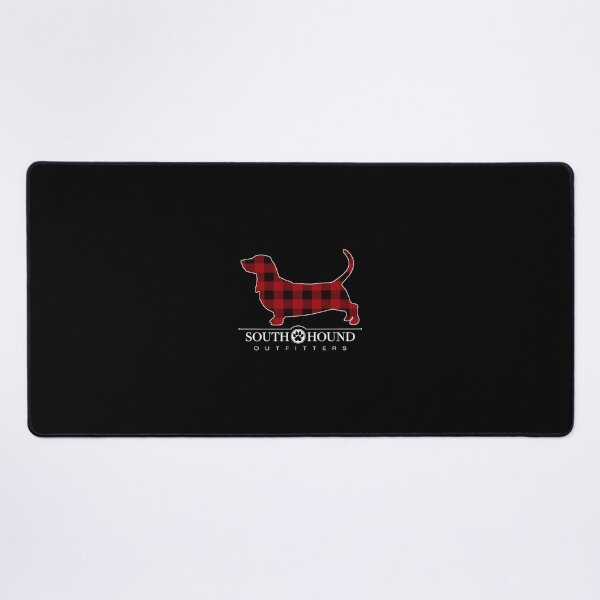 Item preview, Red Buffalo Plaid Basset Hound Dog designed and sold by steve1996cr.