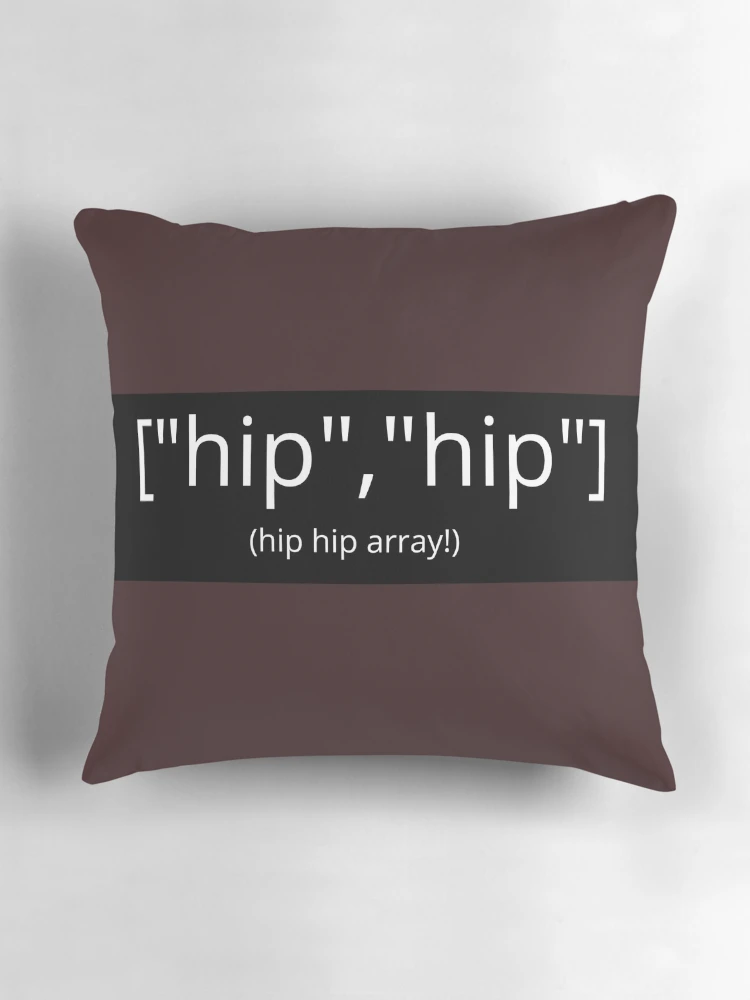 Thumbnail 3 of 4, Pillow, Computer Geek Hip, Hip, Array! designed and sold by ComputerGeeksTs.