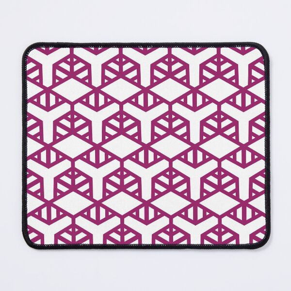 Item preview, Magenta and White Geometric Shape Tile Pattern - Color Matches Colour of the Year 2022 Orchid Flower 150-38-31 designed and sold by ColorOfTheYears.