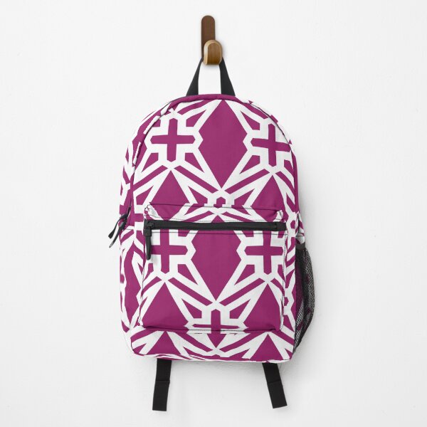 Item preview, Magenta and White Geometric Shape Tile Pattern - Color Matches Colour of the Year 2022 Orchid Flower 150-38-31 designed and sold by ColorOfTheYears.