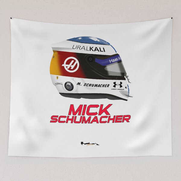 Item preview, Mick Schumacher - Spa 2021 Tribute helmet designed and sold by JageOwen.