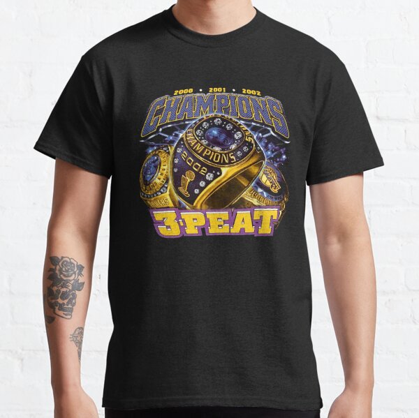 LA Lakers 2002 3 Peat NBA Championship Shirt