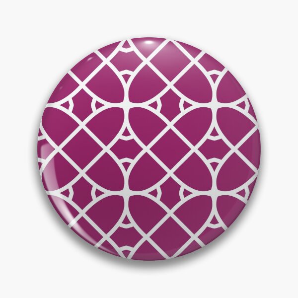 Item preview, Magenta and White Oval Shape Pattern - Color Matches Colour of the Year 2022 Orchid Flower 150-38-31 designed and sold by ColorOfTheYears.
