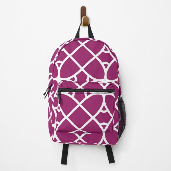 Item preview, Magenta and White Oval Shape Pattern - Color Matches Colour of the Year 2022 Orchid Flower 150-38-31 designed and sold by ColorOfTheYears.