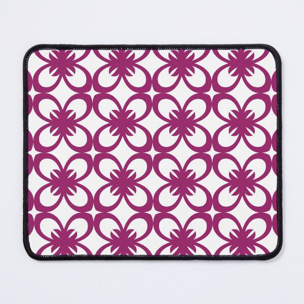 Item preview, Magenta and White Minimal Floral Flower Pattern - Color Matches Colour of the Year 2022 Orchid Flower 150-38-31 designed and sold by ColorOfTheYears.