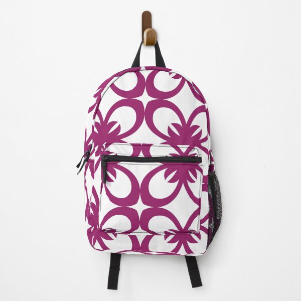 Item preview, Magenta and White Minimal Floral Flower Pattern - Color Matches Colour of the Year 2022 Orchid Flower 150-38-31 designed and sold by ColorOfTheYears.