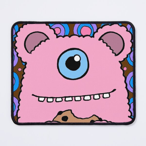 Item preview, Pink Bear Cyclops with Cookie designed and sold by SquashBlossom1.