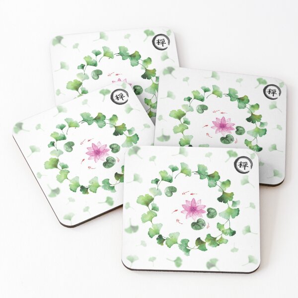 Item preview, Ginkgo Enso Kanji Zen designed and sold by ElenaDanilo.