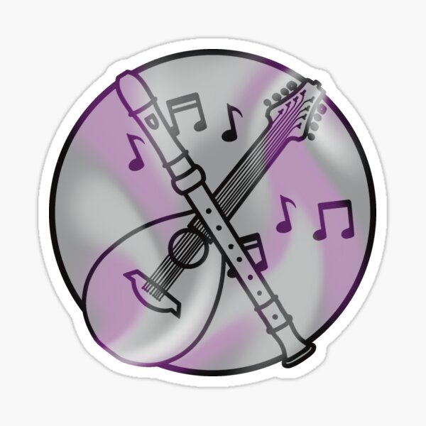Asexual Bard Symbol Sticker