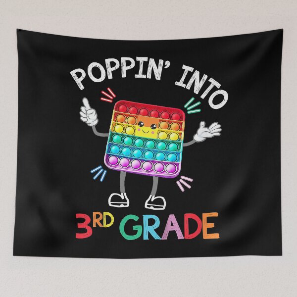 Item preview, Kids Poppin' Into Third Grade Trendy Sensory Fidget Toy . designed and sold by JaleneRichcree.
