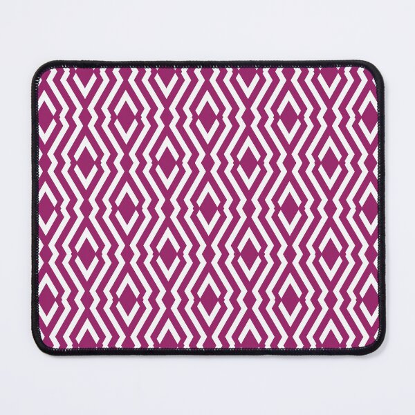 Item preview, Magenta and White Diamond Zig Zag Ripple Pattern - Color Matches Colour of the Year 2022 Orchid Flower 150-38-31 designed and sold by ColorOfTheYears.