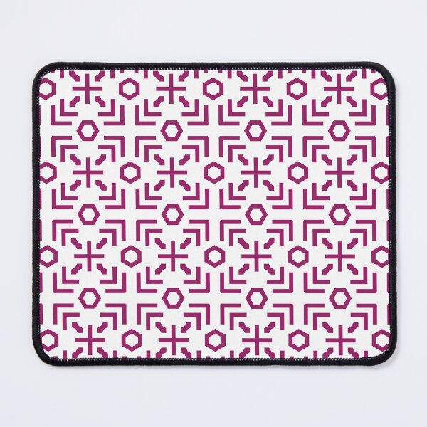Item preview, Magenta and White Art Deco Abstract Pattern - Color Matches Colour of the Year 2022 Orchid Flower 150-38-31 designed and sold by ColorOfTheYears.