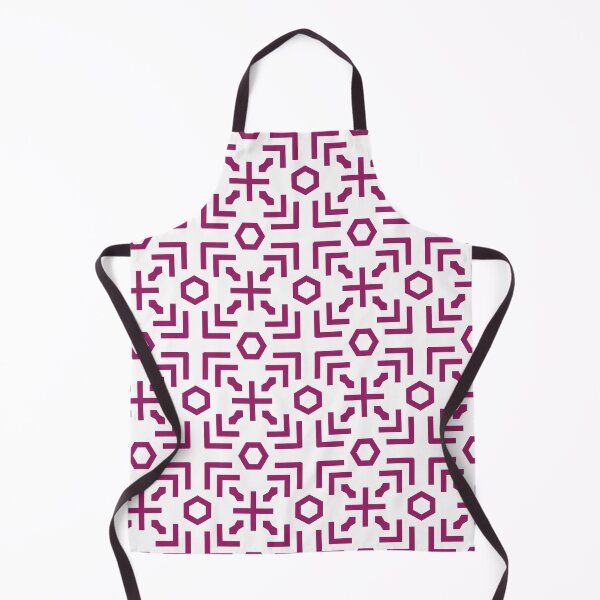 Item preview, Magenta and White Art Deco Abstract Pattern - Color Matches Colour of the Year 2022 Orchid Flower 150-38-31 designed and sold by ColorOfTheYears.
