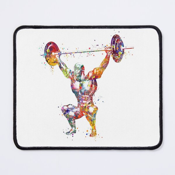 Item preview, Weightlifter Muscles Colorful Watercolor designed and sold by LotusGifts.