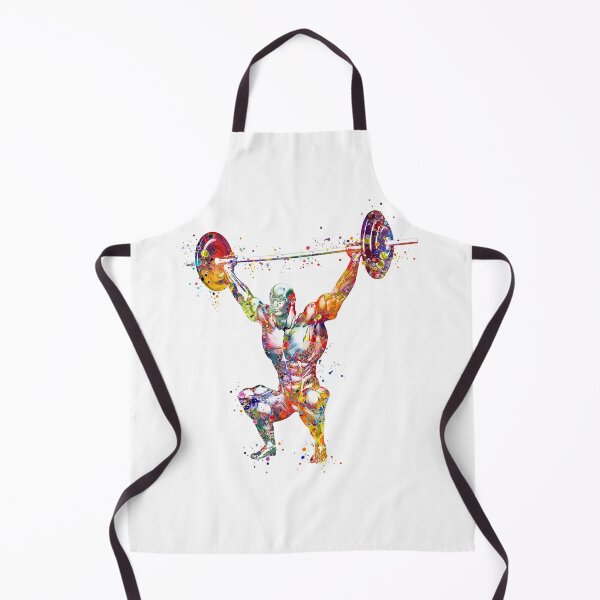 Item preview, Weightlifter Muscles Colorful Watercolor designed and sold by LotusGifts.