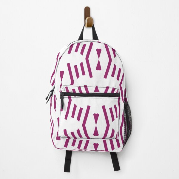 Item preview, Magenta and White Vertical Stripe Chevron Pattern - Color Matches Colour of the Year 2022 Orchid Flower 150-38-31 designed and sold by ColorOfTheYears.