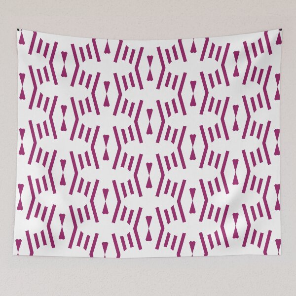 Item preview, Magenta and White Vertical Stripe Chevron Pattern - Color Matches Colour of the Year 2022 Orchid Flower 150-38-31 designed and sold by ColorOfTheYears.