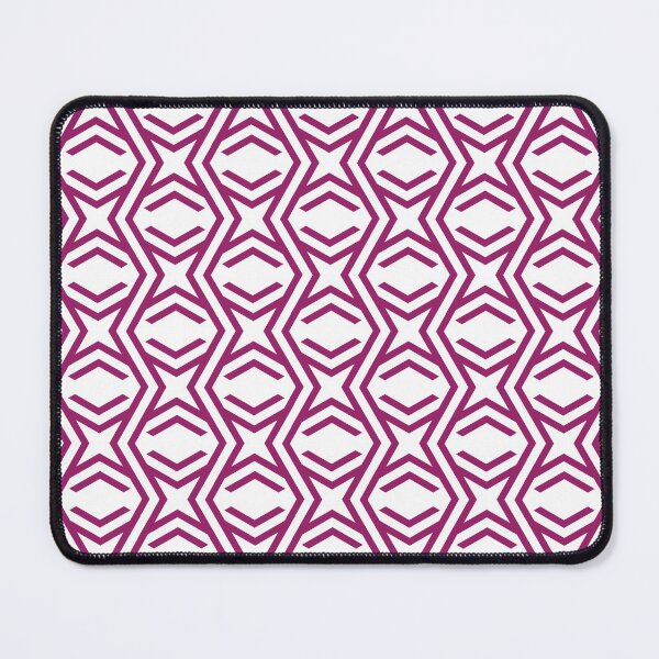 Item preview, Magenta and White Zig Zag Stripe and Star Pattern - Color Matches Colour of the Year 2022 Orchid Flower 150-38-31 designed and sold by ColorOfTheYears.