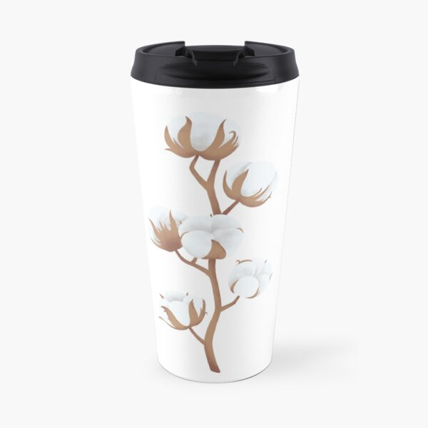 Cotton flower plant Travel Mug