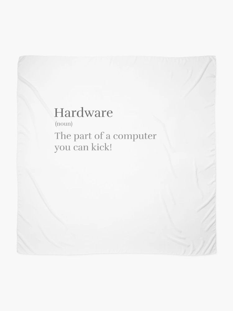 Thumbnail 2 of 3, Scarf, Computer Geek Hardware Definition designed and sold by ComputerGeeksTs.