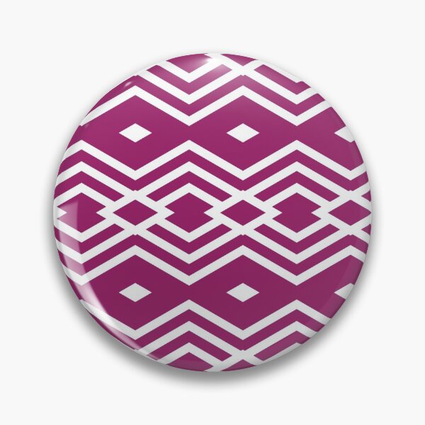 Item preview, Magenta and White Stripe Diamond Pattern - Color Matches Colour of the Year 2022 Orchid Flower 150-38-31 designed and sold by ColorOfTheYears.