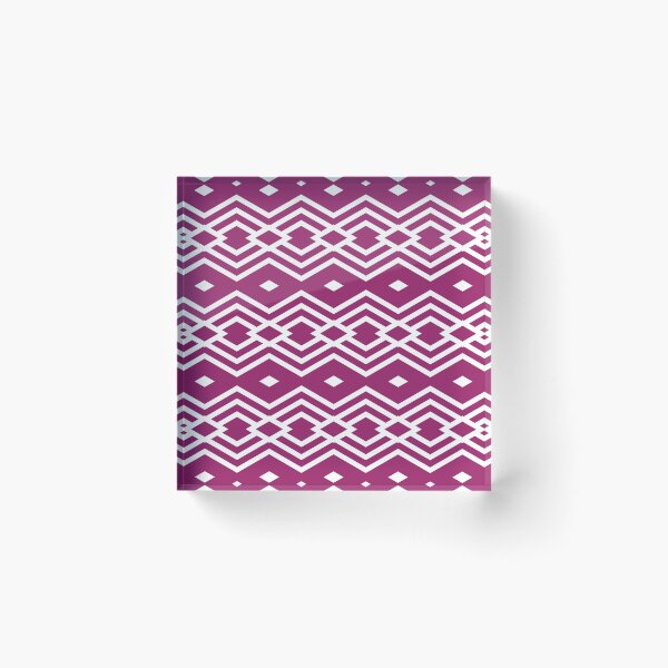 Item preview, Magenta and White Stripe Diamond Pattern - Color Matches Colour of the Year 2022 Orchid Flower 150-38-31 designed and sold by ColorOfTheYears.