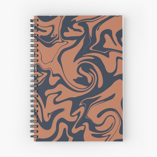 Item preview, Twirl abstracts illustration pattern with navy background  designed and sold by MercuryV.