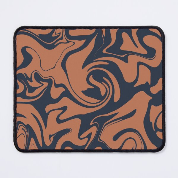 Item preview, Twirl abstracts illustration pattern with navy background  designed and sold by MercuryV.
