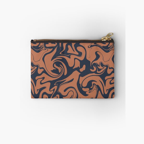 Item preview, Twirl abstracts illustration pattern with navy background  designed and sold by MercuryV.