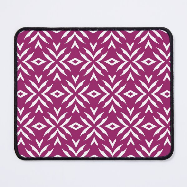 Item preview, Magenta and White Abstract Flower Pattern - Color Matches Colour of the Year 2022 Orchid Flower 150-38-31 designed and sold by ColorOfTheYears.