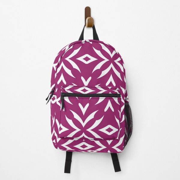 Item preview, Magenta and White Abstract Flower Pattern - Color Matches Colour of the Year 2022 Orchid Flower 150-38-31 designed and sold by ColorOfTheYears.