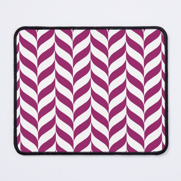 Item preview, Magenta and White Pretty Herringbone Pattern - Color Matches Colour of the Year 2022 Orchid Flower 150-38-31 designed and sold by ColorOfTheYears.