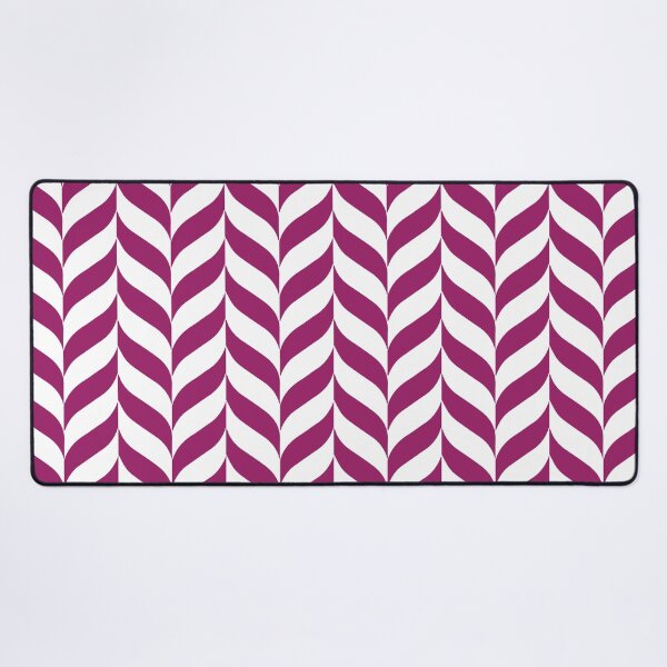 Item preview, Magenta and White Pretty Herringbone Pattern - Color Matches Colour of the Year 2022 Orchid Flower 150-38-31 designed and sold by ColorOfTheYears.