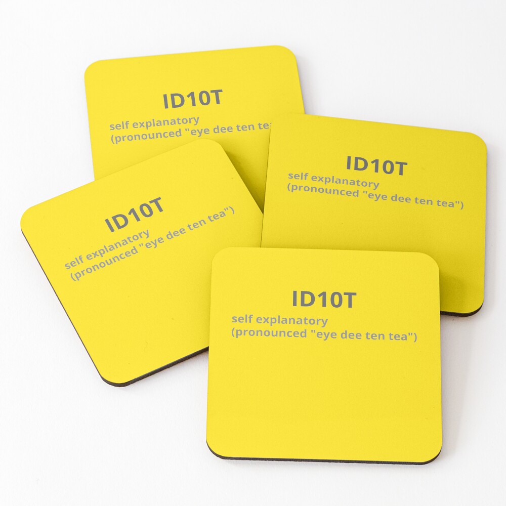 Item preview, Coasters (Set of 4) designed and sold by ComputerGeeksTs.