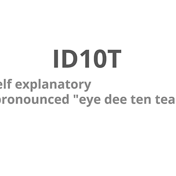 Artwork thumbnail, Computer Geek ID10T Definition by ComputerGeeksTs