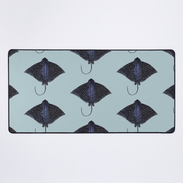 Item preview, Spotted eagle ray watercolor painting designed and sold by Milanicole.