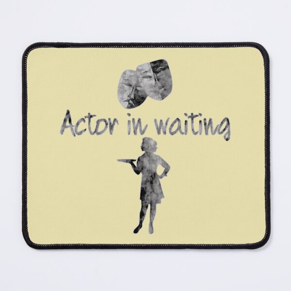 Item preview, Actor In Waiting (female) waiter waitron server diner worker designed and sold by SolidEarthArt.
