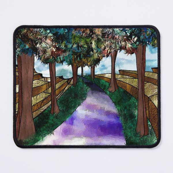 Item preview, Colorful Trees on the Purple Road designed and sold by Korroby.