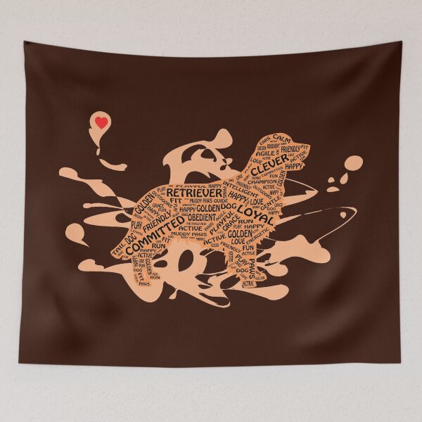Item preview, Golden Retriever Word Type designed and sold by KingdomArt101.