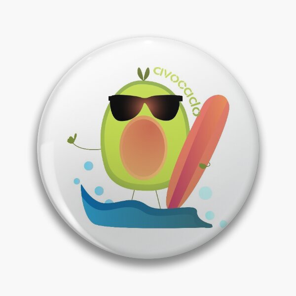 Item preview, Funny Avocado Surfing | Cute Funny Avocado designed and sold by Mintminz.