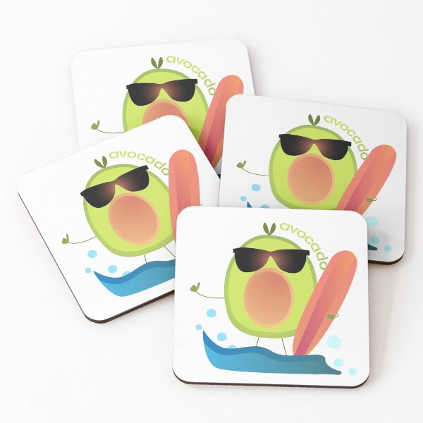 Item preview, Funny Avocado Surfing | Cute Funny Avocado designed and sold by Mintminz.