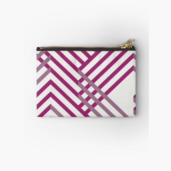Item preview, Magenta, Gray and White Diagonal Stripe Pattern - Color Matches Colour of the Year 2022 Orchid Flower 150-38-31 designed and sold by ColorOfTheYears.